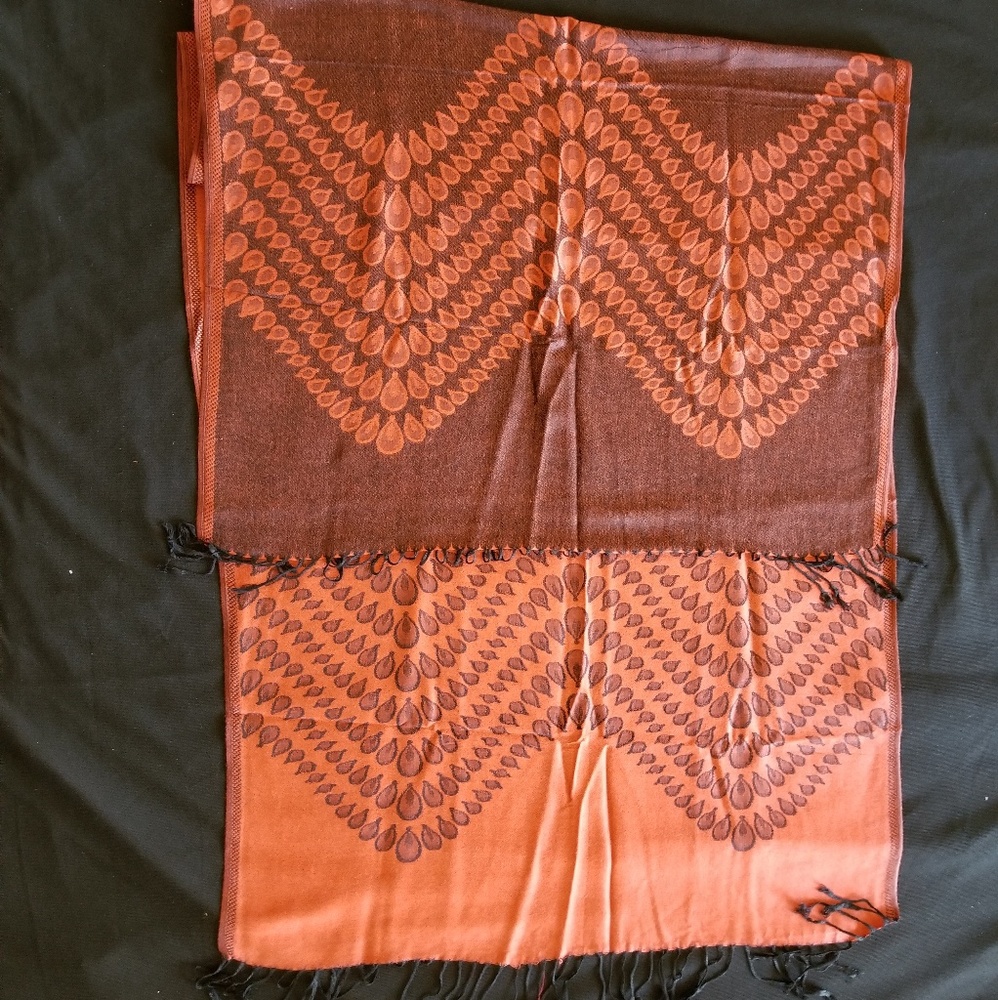 Reversible patterned pashmina - Picture 5 of 5